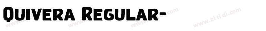 Quivera Regular字体转换 Quivera Regular字体转换